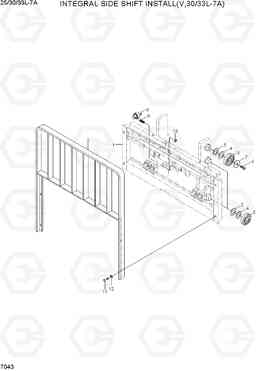 7043 INTEGRAL SIDE SHIFT (V,30/33L-7A) 25/30/33L-7A, Hyundai