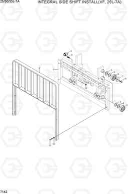 7142 INTEGRAL SIDE SHIFT (VF,25L-7A) 25/30/33L-7A, Hyundai