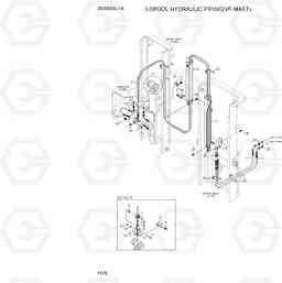 7170 3-SPOOL HYD PIPING (VF-MAST) 25/30/33L-7A, Hyundai