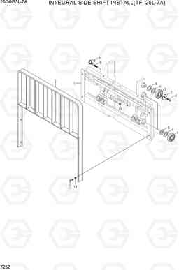 7252 INTEGRAL SIDE SHIFT (TF, 25L-7A) 25/30/33L-7A, Hyundai