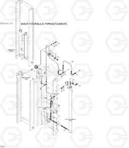 7440 MAST HYD PIPING (TS-MAST) 25/30/33L-7A, Hyundai