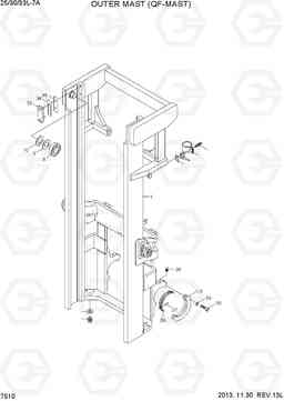 7510 OUTER MAST (QF-MAST) 25/30/33L-7A, Hyundai