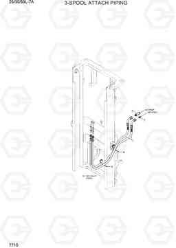 7710 3-SPOOL ATTACH PIPING 25/30/33L-7A, Hyundai