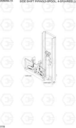 7770 SIDE SHIFT PIPING(VF, H/REEL) 25/30/33L-7A, Hyundai