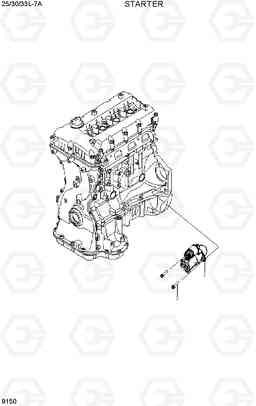 9150 STARTER 25/30/33L-7A, Hyundai