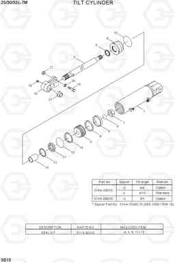 3B10 TILT CYLINDER 25/30/33L-7M, Hyundai