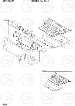 6020 OUTER PANEL 1 25/30/33L-7M, Hyundai