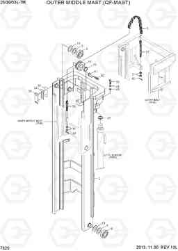 7520 OUTER MIDDLE MAST (QF-MAST) 25/30/33L-7M, Hyundai
