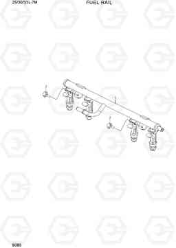 9080 FUEL RAIL 25/30/33L-7M, Hyundai