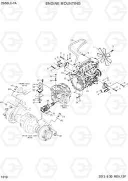 1010 ENGINE MOUNTING 25LC/30LC-7A, Hyundai