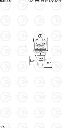 1A60 12V LPG LIQUID LOCKOFF 25LC/30LC-7A, Hyundai