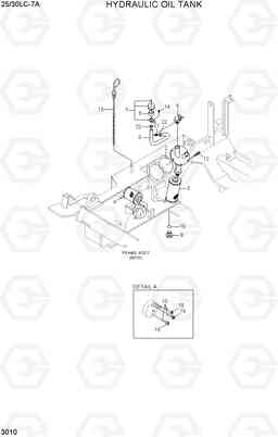 3010 HYDRAULIC OIL TANK 25LC/30LC-7A, Hyundai