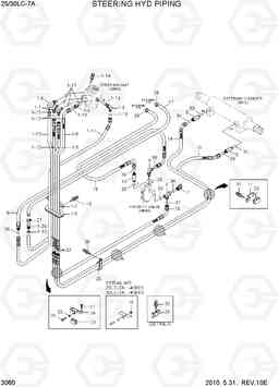 3060 STEERING HYD PIPING 25LC/30LC-7A, Hyundai