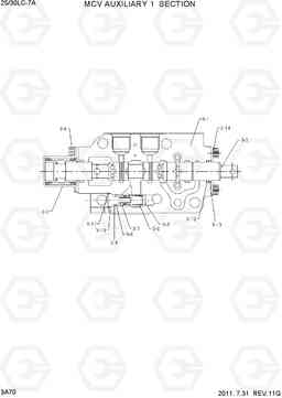 3A70 MCV AUXILIARY 1 SECTION 25LC/30LC-7A, Hyundai