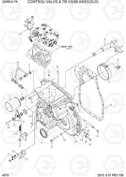 4010 CONTROL VALVE & TM CASE ASSY(OLD) 25LC/30LC-7A, Hyundai