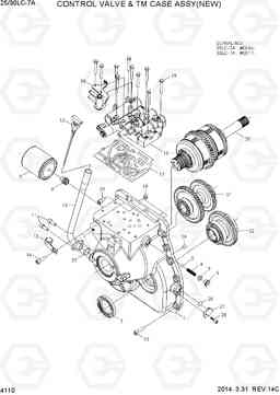 4110 CONTROL VALVE & TM CASE ASSY(NEW) 25LC/30LC-7A, Hyundai