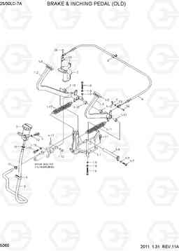 5060 BRAKE & INCHING PEDAL (OLD) 25LC/30LC-7A, Hyundai