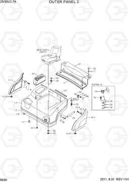 6030 OUTER PANEL 2 25LC/30LC-7A, Hyundai