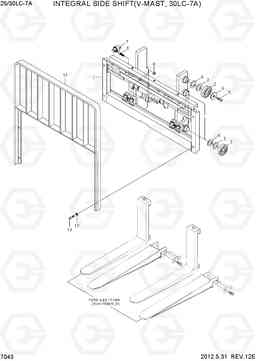 7043 INTEGRAL SIDE SHIFT INSTALL(V,30LC-7A) 25LC/30LC-7A, Hyundai
