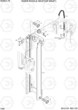 7330 INNER MIDDLE MAST(QF-MAST) 25LC/30LC-7A, Hyundai