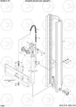 7340 INNER MAST(QF-MAST) 25LC/30LC-7A, Hyundai