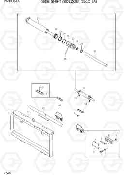 7540 SIDE SHIFT (BOLZONI, 25LC-7A) 25LC/30LC-7A, Hyundai