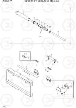 7541 SIDE SHIFT (BOLZONI, 30LC-7A) 25LC/30LC-7A, Hyundai