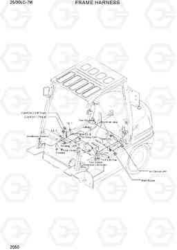 2050 FRAME HARNESS 25LC/30LC-7M, Hyundai