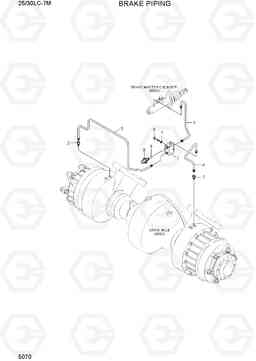 5070 BRAKE PIPING 25LC/30LC-7M, Hyundai
