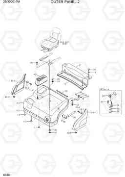 6030 OUTER PANEL 2 25LC/30LC-7M, Hyundai