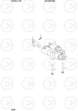 9060 STARTER 25LC/30LC-7M, Hyundai