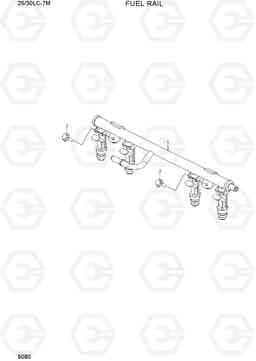 9080 FUEL RAIL 25LC/30LC-7M, Hyundai