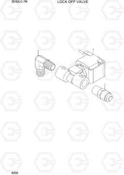 9200 LOCK OFF VALVE 25LC/30LC-7M, Hyundai