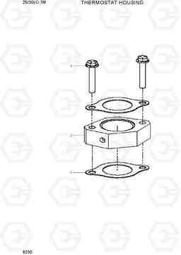 9230 THERMOSTAT HOUSING 25LC/30LC-7M, Hyundai
