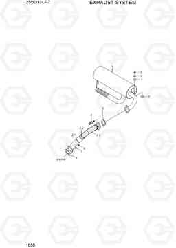 1030 EXHAUST SYSTEM 25/30/33LF-7, Hyundai