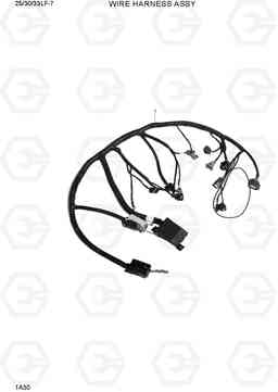 1A30 WIRE HARNESS ASSY 25/30/33LF-7, Hyundai