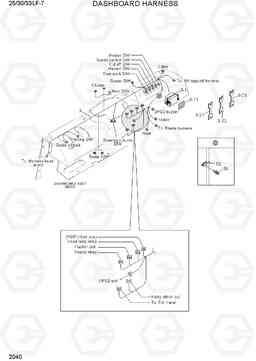 2040 DASHBOARD HARNESS 25/30/33LF-7, Hyundai