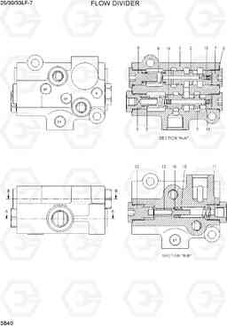 3B40 FLOW DIVIDER 25/30/33LF-7, Hyundai