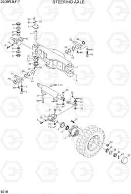 5010 STEERING AXLE 25/30/33LF-7, Hyundai