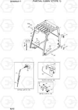 6210 PARTIAL CABIN 1(TYPE 1) 25/30/33LF-7, Hyundai