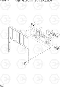 7042 INTEGRAL SIDE SHIFT (V, 2.5TON) 25/30/33LF-7, Hyundai