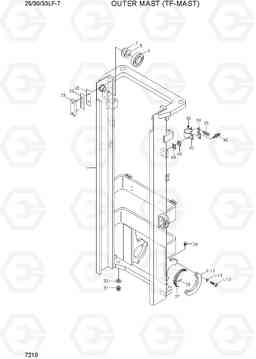 7210 OUTER MAST (TF-MAST) 25/30/33LF-7, Hyundai