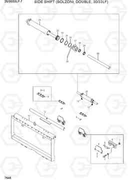 7646 SIDE SHIFT (BOLZONI, DOUBLE, 3.0/3.3TON) 25/30/33LF-7, Hyundai