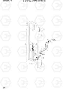 7710 3-SPOOL ATTACH PIPING 25/30/33LF-7, Hyundai