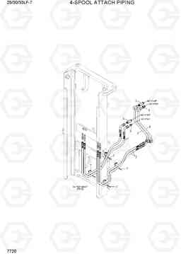 7720 4-SPOOL ATTACH PIPING 25/30/33LF-7, Hyundai