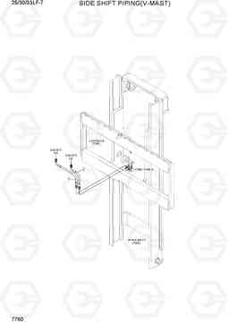 7760 SIDE SHIFT PIPING(V-MAST) 25/30/33LF-7, Hyundai