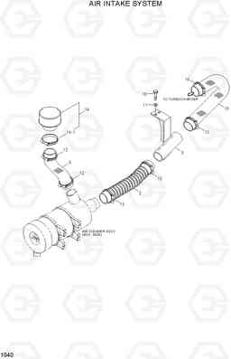 1040 AIR INTAKE SYSTEM 33HDLL, Hyundai