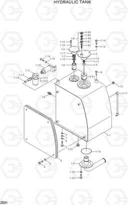 2031 HYDRAULIC TANK 33HDLL, Hyundai