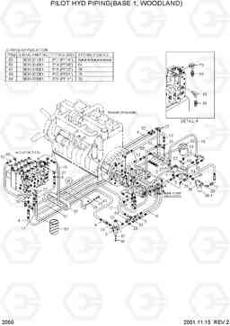 2050 PILOT HYD PIPING(BASE 1, WOODLAND) 33HDLL, Hyundai