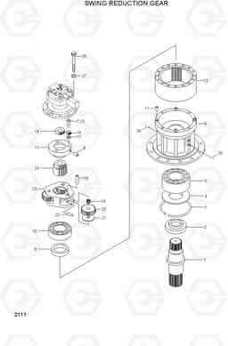 2111 SWING REDUCTION GEAR 33HDLL, Hyundai